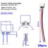 RUNCCI-YUN 20 pieces USB C female 5V 3A 2-pin, 2-wire