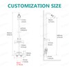 Aolemi Outdoor Shower Fixtures,Outdoor Shower Kit Faucet System 3 Inch