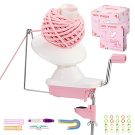 ZLULARY Yarn Winder, Yarn Ball Winder for Crocheting, Easy-to-Install Yarn Spinner with Detailed Instruction the Helper of Hand Operated Yarn Roller for Knitting Lovers