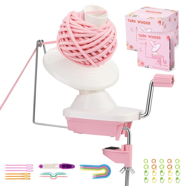ZLULARY Yarn Winder, Yarn Ball Winder for Crocheting, Easy-to-Install Yarn