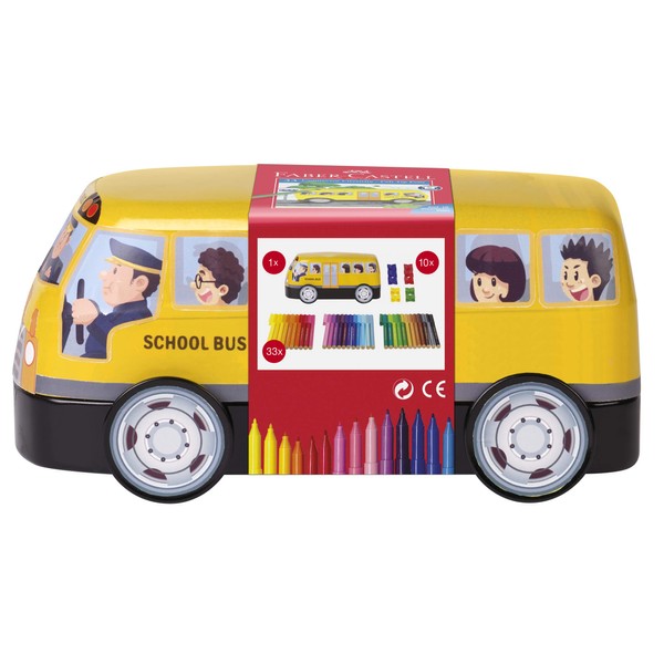Faber-Castell Colour Connector Pens School Bus - Set of 33