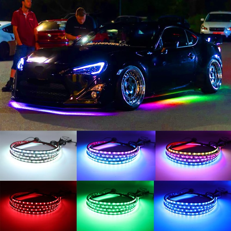 Underglow Lights for Car, 6 Pcs Led Strip Lights with