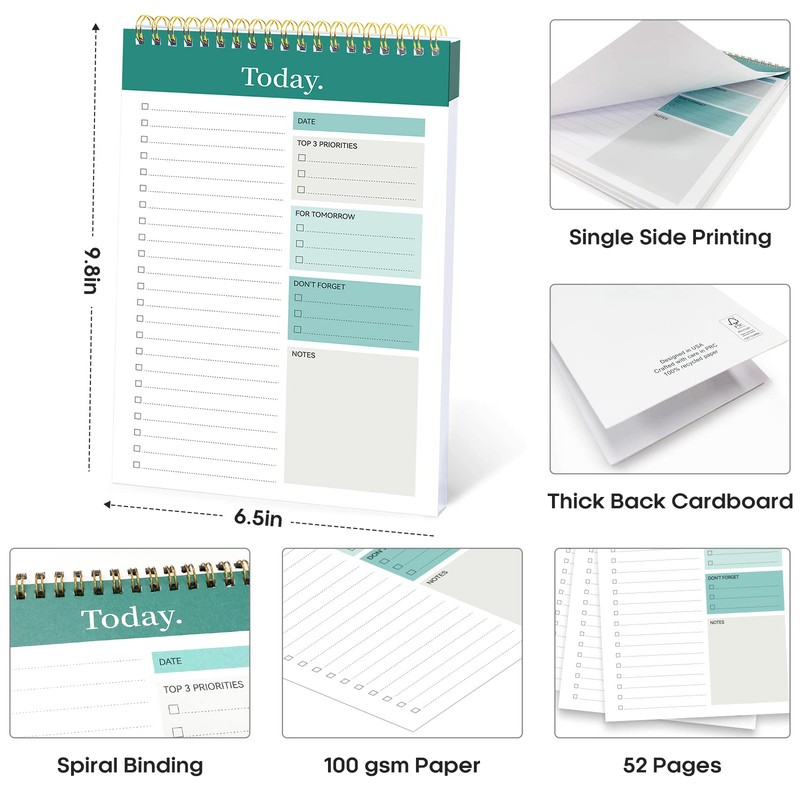 Taja To Do List Notepad - To Do List Notebook