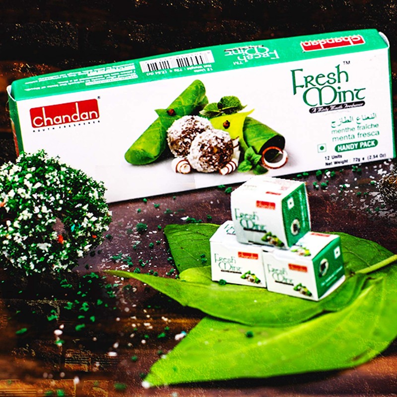 Chandan Mouth Freshener Fresh Mint Paan, 2.54 oz / 72