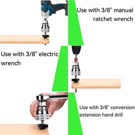 KEWAYO Universal Socket, Super Socket Fits for Standard 10 to 19mm, Metric 3/8 to 3/4in, Tool Gifts for Men/Dad/Father/Husband, Christmas Fathers Gift