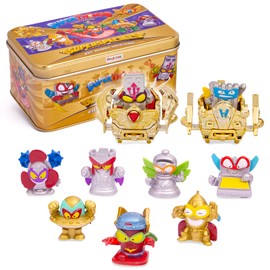 SUPERTHINGS Series 5 Gold Tin – It contains all the special figures from Series 5, including the ultra-rare (Kid Fury), the 2 gold leaders, the 6 silver captains and the 2 gold Aerowagons