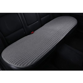 Suninbox Rear Car Seat Covers,Buckwheat Hulls Back Car Seat Covers,Ventilated Breathable Comfortable Car Cushion,Bottom Back Car Seat Protector [Gray Back Seat Cushion]