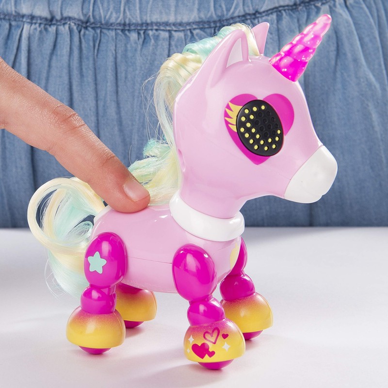 Zoomer - Zupps Tiny Unicorns, Interactive Unicorn with Light-up Horn,