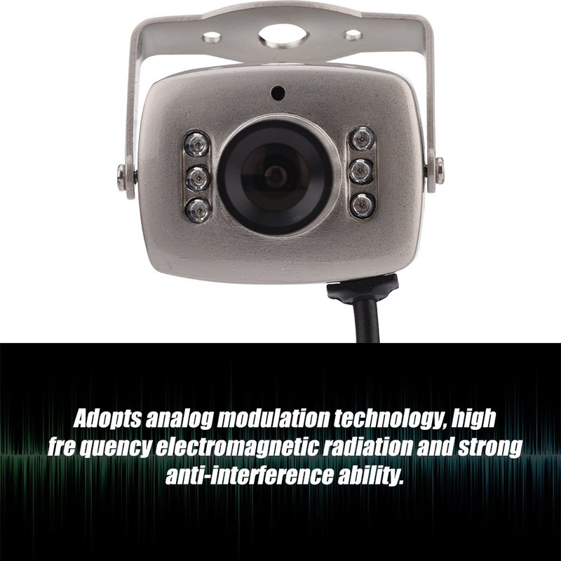Ticfox Kabelgebundene Überwachungskamera,Mini 6 LED CMOS-CCTV-Überwachungskamera mit Nachtsichtfunktion und digitaler