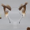 RSACCSKY Cute Squirrel Ears Headband Handmade Fur Fox Wolf Ears