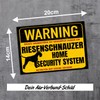 Giant Schnauzer Schnauzer Warning Security System Door Sign Dog Sign