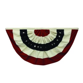 Creative Co-Op Fabric Flag Wall Décor in Half Circle Design