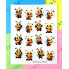 Stickasaurus Wrecks Cute Bumble Bees Sticker Sheet