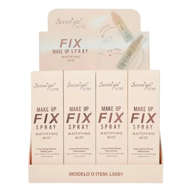 Fijador de Maquillaje Saniye Luxe 100ml Larga Duración A Prueba