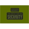 CUSTOM SECURITY EMBROIDERY PATCH 4X10 AND 2X5 HOOK ON BACK