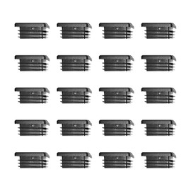 70mm x 70mm Black Plastic Plugs, Black Square Tube Covers, Inner End Caps for Chairs Desks Tables Foot Furniture Pipe, 20 Pcs