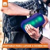 Maíz 5pzs Bocina Bluetooth Recargable Inalambrica Fm Luz Led