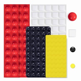 BLEWAY Bump Dots for Visually Impaired 165 Pcs Combo Pack(Red,Yellow,Black,White) - Low Vision Aids Braille Stickers Raised Tactile Dots for Elderly, Blind