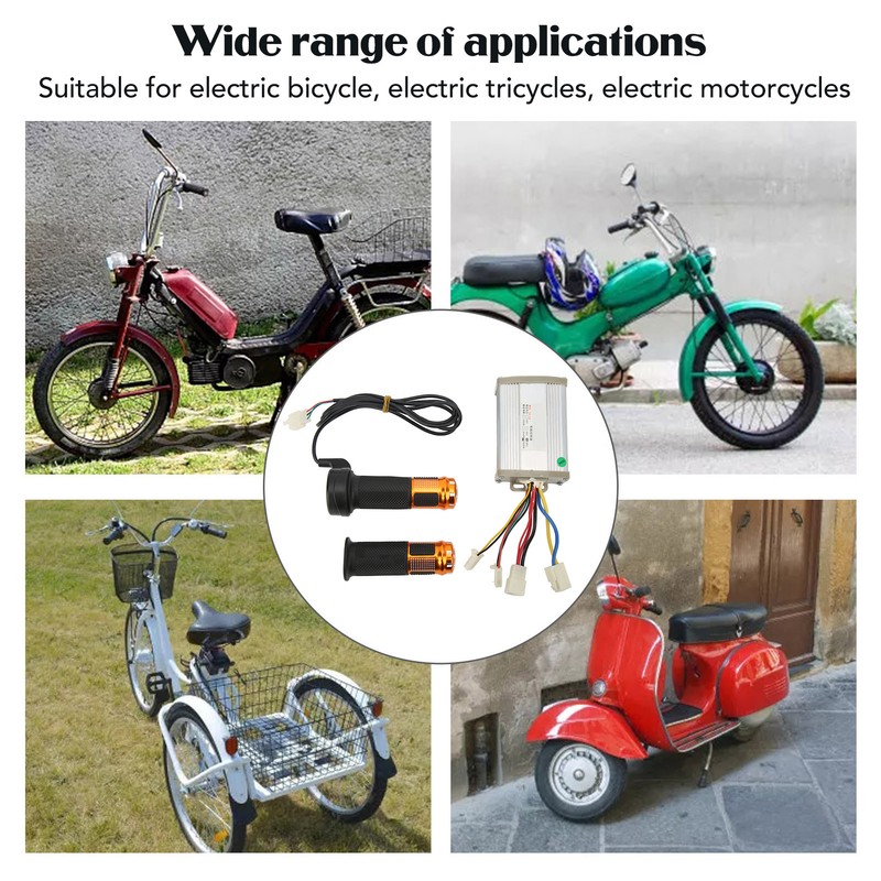 Brushed Motor Controller Throttle Grip Kit 800W Motor Speed Control