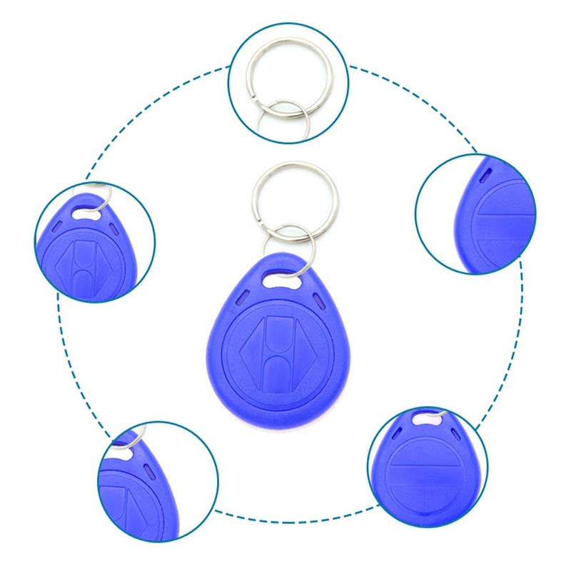 10 x Waterproof Key Fob Writeable / Readable / Static