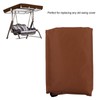Outdoor Swing Canopy Silver Coated Oxford Cloth Waterproof Swing Chair