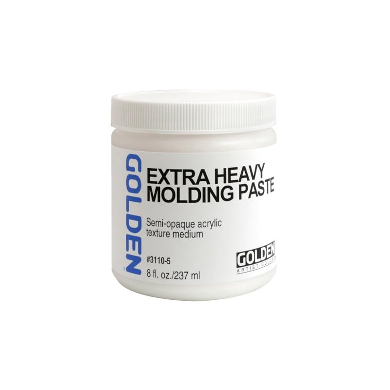 Extra Heavy Molding Paste by GOLDEN, 8 fl. oz. Jar,