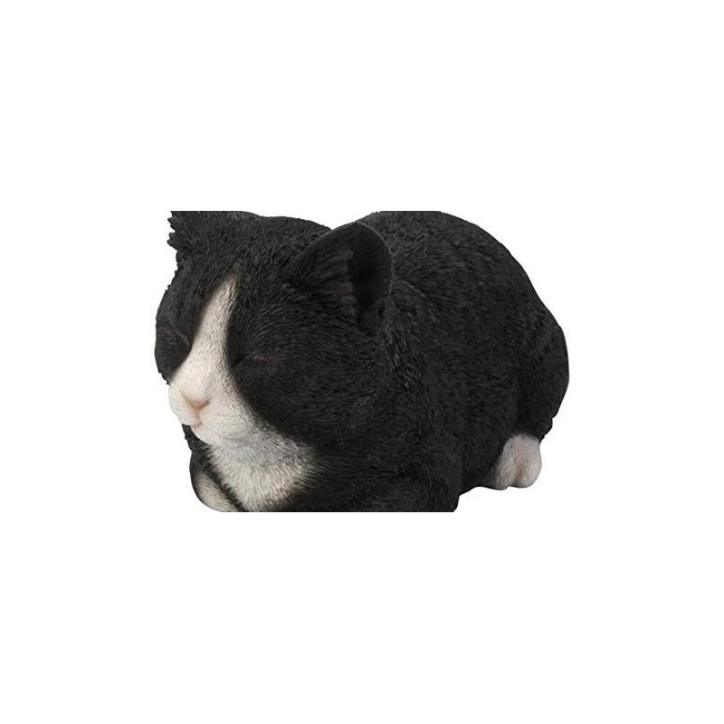 Hi-line Gift Ltd Sleeping Cat Statue, Black/white