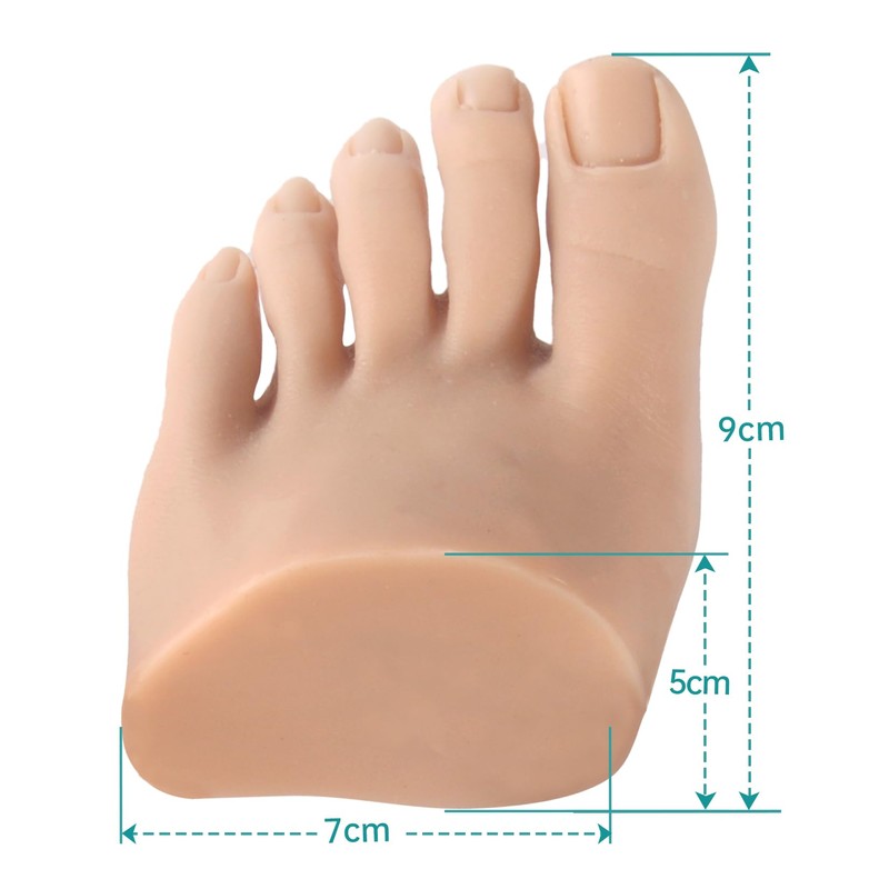 Yeefairy Realistic Silicone Fake Half Foot Female Nursing Mannequin Foot