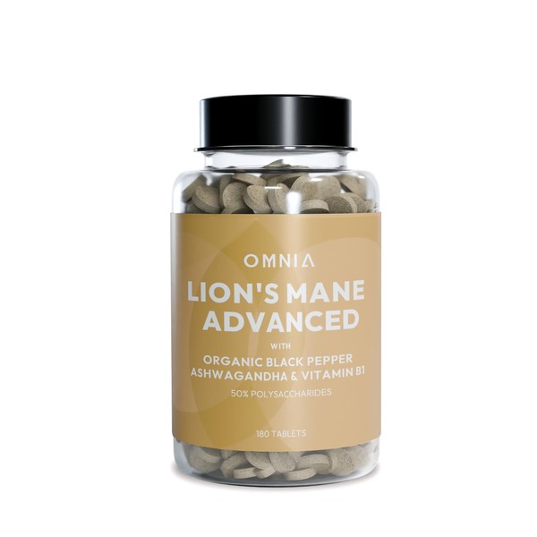 OMNIA OMNIA Lion's Mane 2000mg Tablets C15:1 High Strength Extract