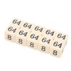30PCS 6 Sided Number Dice 15.5mm Multiple Of 2 Number