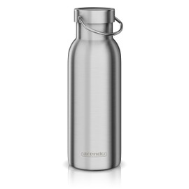 Arendo - Thermal Insulated Flask Stainless Steel 500 ml - Water Bottle Thermos Flask Double-Walled - with Handle on the Top - BPA-Free - Leak-Proof - Keep Cool for 24 Hours - Keep Warm for 12 Hours -