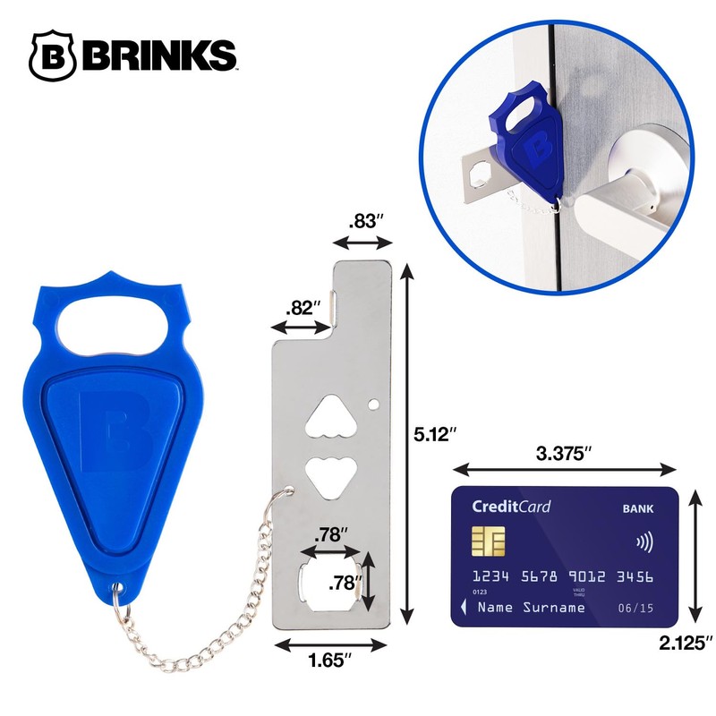 BRINKS – Portable Security Door Locks for Home, Dorm Room,