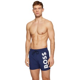 BOSS, Men's Octopus Swim Shorts, Navy 413