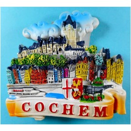 Souvenir Magnet Cochem on the Moselle Fridge Magnet Figurine Decoration 7 x 7 x 2 cm 2300 GCG