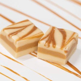 Valley Fudge, Caramel Vanilla Swirl, Fresh Artisan Fudge, Real Butter, Gourmet Candy, One Pound Package