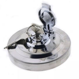 Unbranded Oil Fuel Tank Cap 423-04-11362 W/2 Keys For Komatsu WA480-6 WA420-3 WA270-7 512