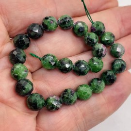 Premium Bead Rare Ruby Zoisite Bead Strand - 16" - Male/Female Energy Balancer | 8mm | 49 Bds
