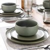 LERATIO Stoneware Dinnerware Sets for 4,Handcarft Ceramic Plates and Bowls