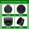 W10339442 Stove Knobs Replacements,Compatible with Whirlpool Gas Range Stove Oven,Control
