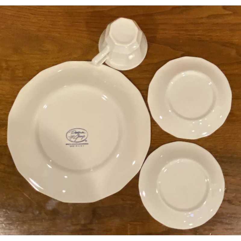 Designer Group RARE Vintage Homer Laughlin White Dover Ironstone 4