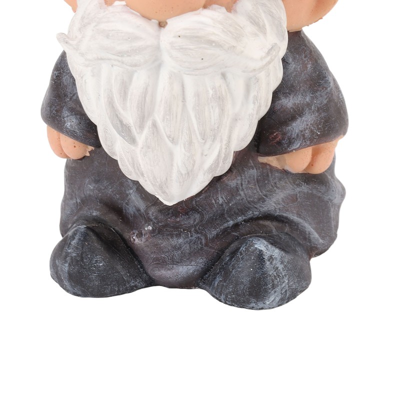 Garden Gnome Resin Structure Stable Bottom Retro Style Gnome Figurine
