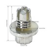 Car Wheel Rivets, 25pcs Plastic Silver Replacement Nuts for AH