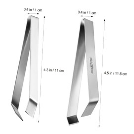 Ciieeo 2 Sets Fish Bone Tweezers Multi Purpose Cooking Tongs with Straight Precision Tips for Easy Fish Bone Removal Duck Plucking and Food Preparation Tasks