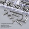 271 Piece M5 Screw Set, Allen Screws Nuts Set, Silver