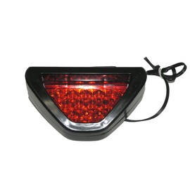 A013 High Brightness LED Triangle Stop Lamp, F1 Style, Racing, Inverted Triangle, Taillight, Brake Lamp, Interlocking Flash, 12 Rounds High Speed Flashing, 12 V, Red Lens
