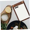 FELTECHELECTR Wooden Menu Clipboard Display Stand Multi-Function Vertical Clipboard for