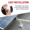 Racewill 24PCS Standing Seam Roof Clamps, Metal Roof Fixing Clamps,