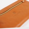 Les.conni Women's Long Wallet, Genuine Leather, L-Shaped Zipper, Slim, Thin,
