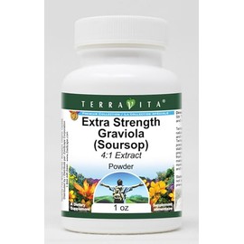 Extra Strength Graviola (Soursop) 4:1 Extract Powder (1 oz, ZIN: 511050) - 3 Pack
