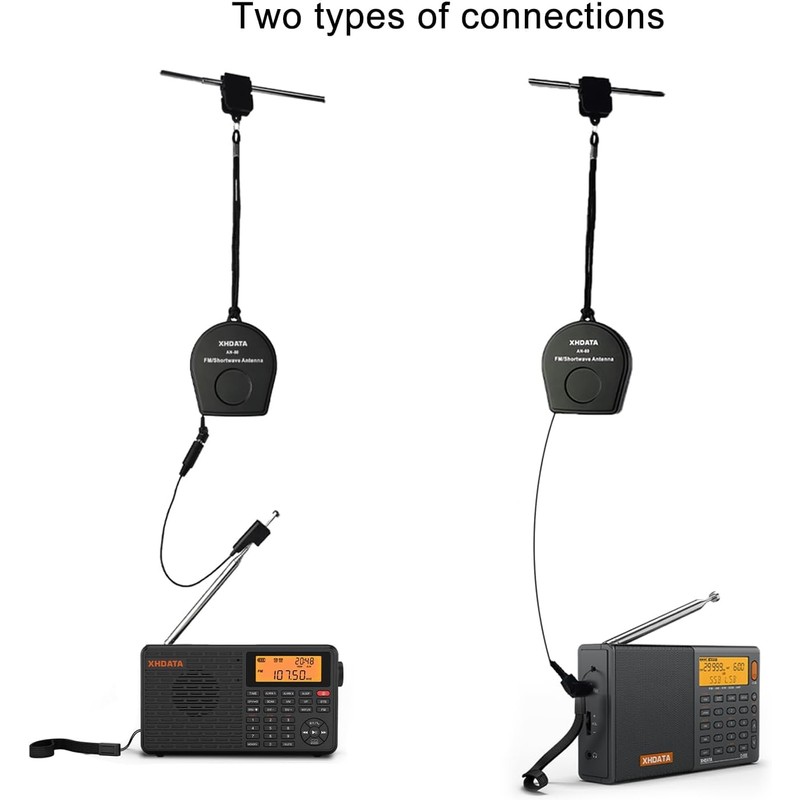 XHDATA AN-80 Shortwave Antenna FM SW External Antenna Whip Antenna,